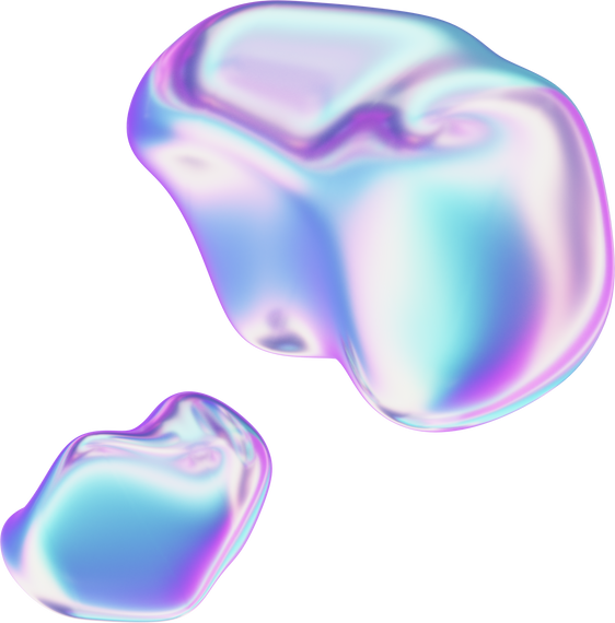 Holographic Abstract 3D Liquid